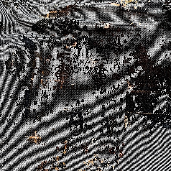 Fibers Barbara Lesser size 29 very unique gray black gold straight leg pants EUC - Picture 5 of 16